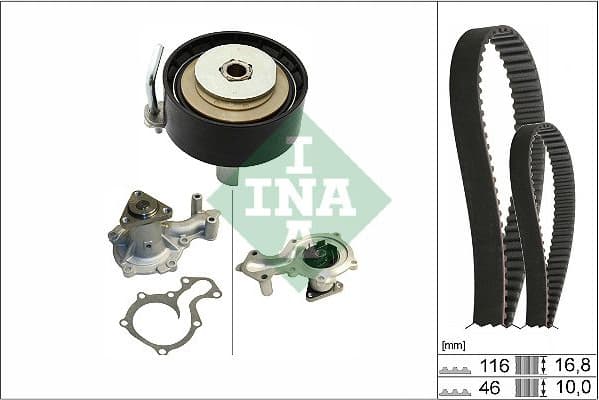 Water Pump & Timing Belt Kit 530 0841 30