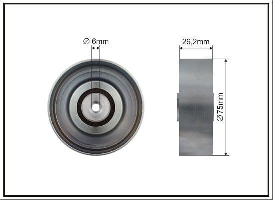 Deflection/Guide Pulley, V-ribbed belt 500708