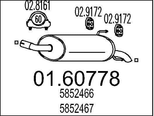 Rear Muffler 01.60778