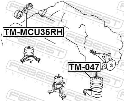 Mounting, engine TM-MCU35RH - image 2