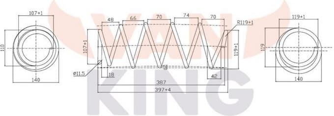 Suspension Set, springs FT12245K - image 3