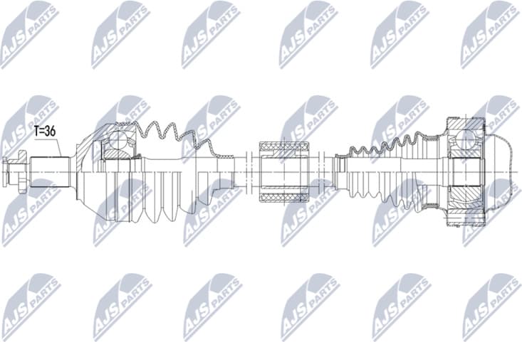 Drive Shaft NPW-VW-232