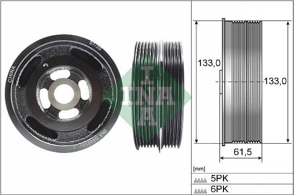 Belt Pulley, crankshaft 544 0167 10
