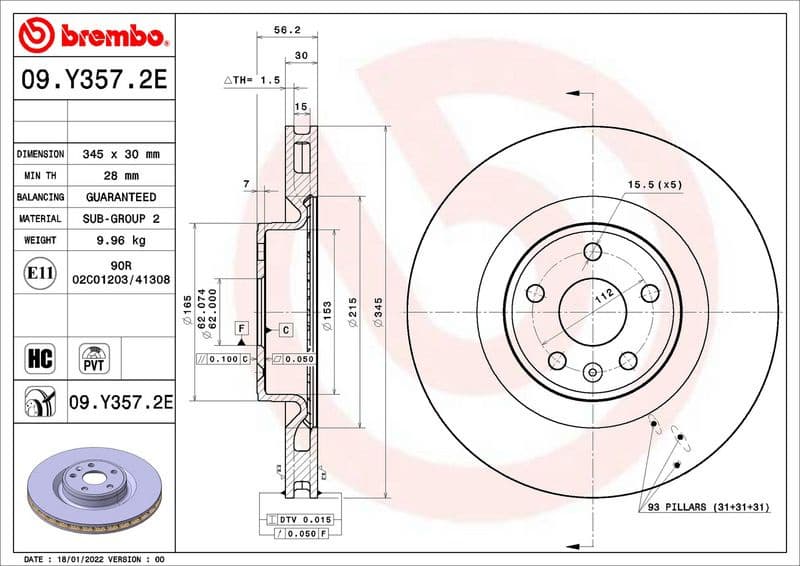 Brake Kit, disc brake BEYOND LINE - EV KT 08 005
