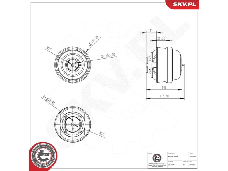 Mounting, engine 75SKV003 - image 6