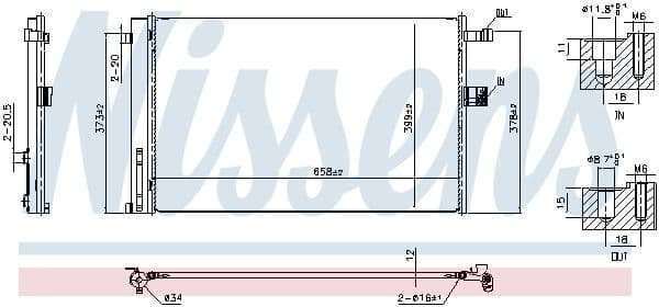 Condenser, air conditioning ** FIRST FIT ** 941356