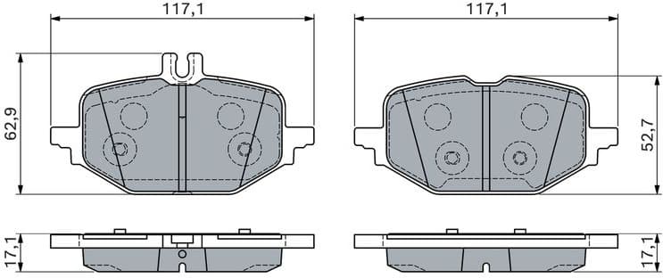 Brake Pad Set, disc brake 0 986 460 163 - image 5