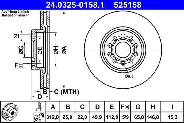 Brake Disc PowerDisc 24.0325-0158.1