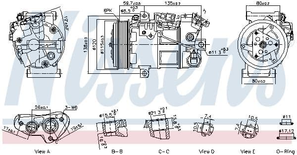 Compressor, air conditioning ** FIRST FIT ** 891141 - image 8