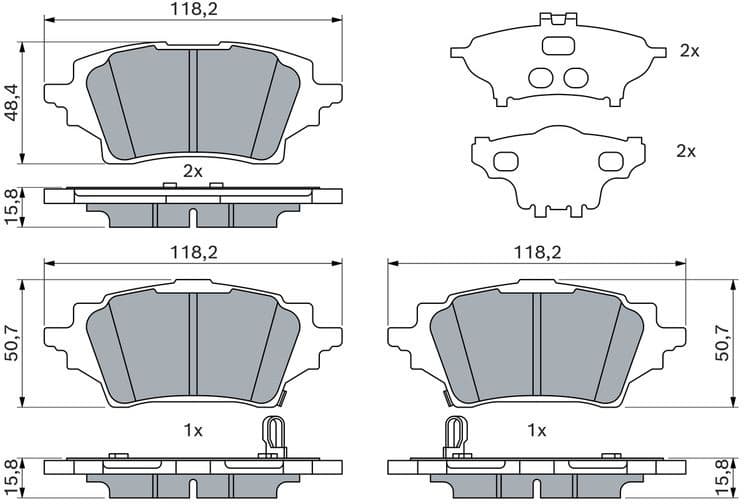 Brake Pad Set, disc brake 0 986 424 911 - image 6