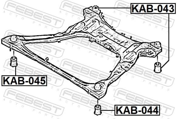 Bushing, axle beam KAB-043 - image 2