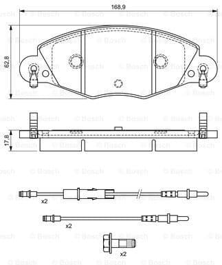 Brake Pad Set, disc brake 0986424581 - image 7