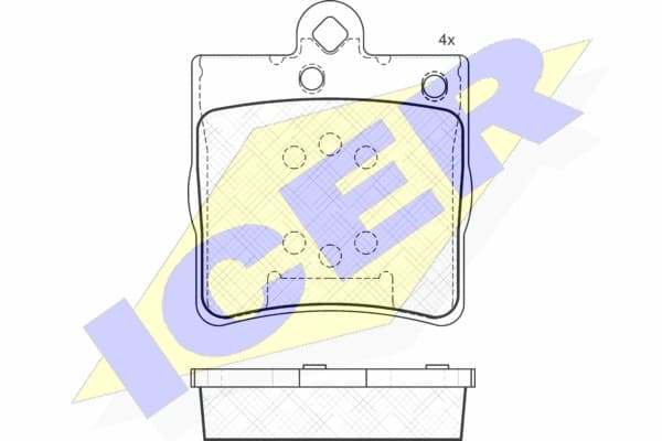 Brake pads rear 181311 - image 2