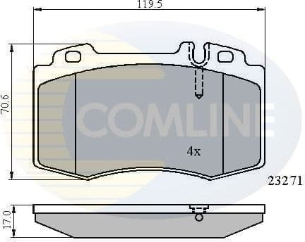 Brake pads front CBP01117