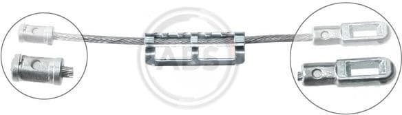 Cable Pull, parking brake K12096