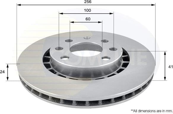 Brake disc, 1pcs FRONT ADC1007V - image 2