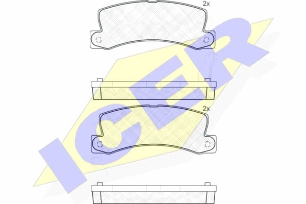 Brake pads rear 180734 - image 2