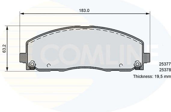 Brake pads front CBP36103