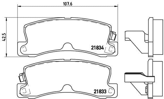 Brake Pad Set, disc brake PRIME LINE P83015