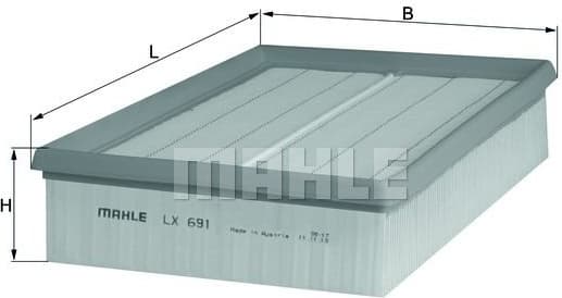 Filter air LX691 - image 2