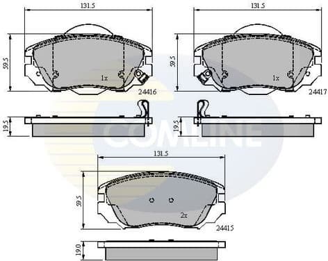Brake pads front CBP31679
