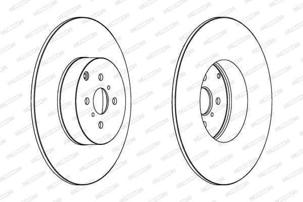Brake discs kit rear, (2pcs), Top Quality DDF1417C - image 3
