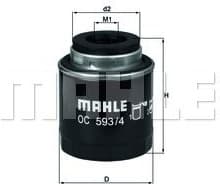 Filter oil OC593/4 - image 2