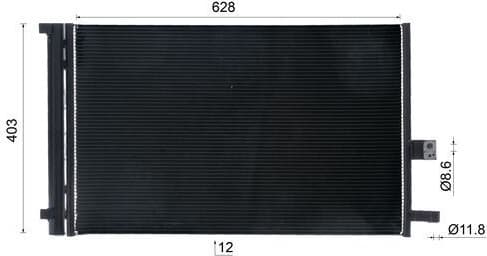 Condenser, air conditioning BEHR AC 1065 000S - image 10