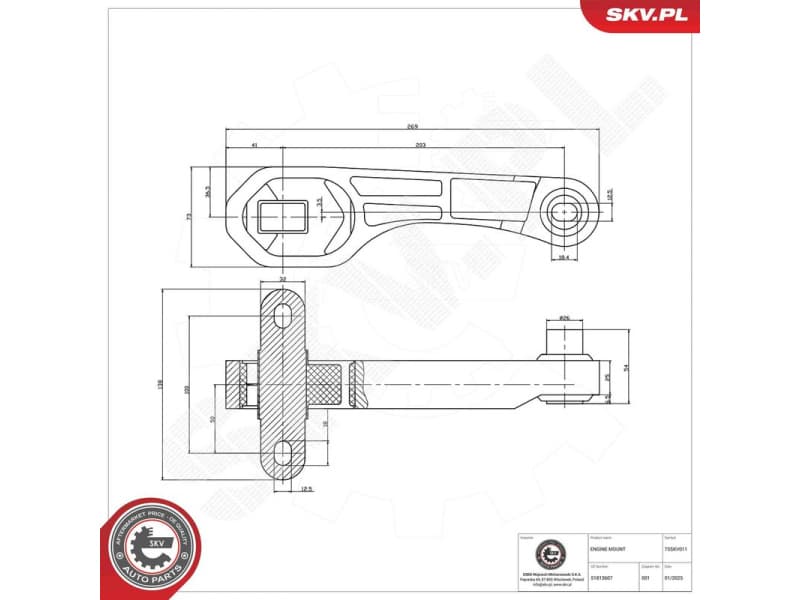 Mounting, engine 75SKV011 - image 6