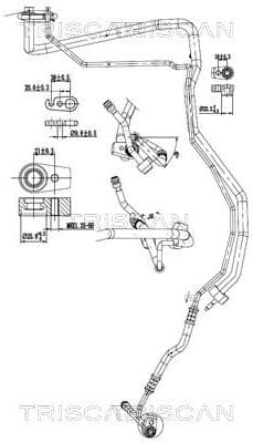 High/Low-pressure Line, air conditioning 9010 16046