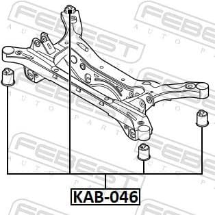 Bushing, axle beam KAB-046 - image 2