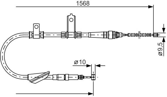 Cable Pull, parking brake 1 987 477 790 - image 6