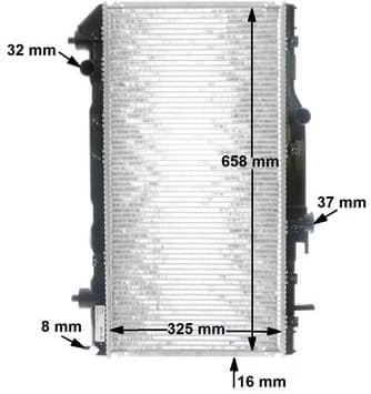 Radiator, engine cooling BEHR CR533000S - image 12