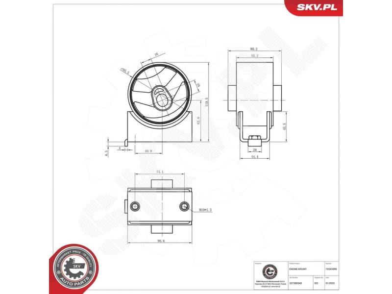 Mounting, engine 75SKV099 - image 6