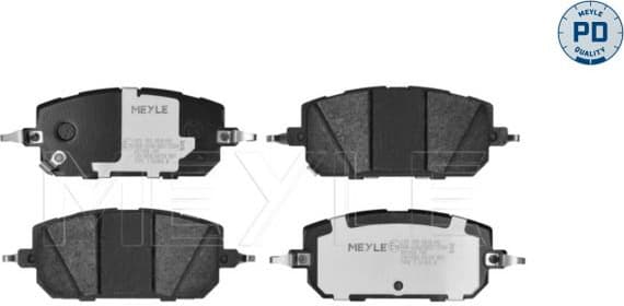Brake Pad Set, disc brake MEYLE-PD: Advanced performance and design. 025 265 0616/PD