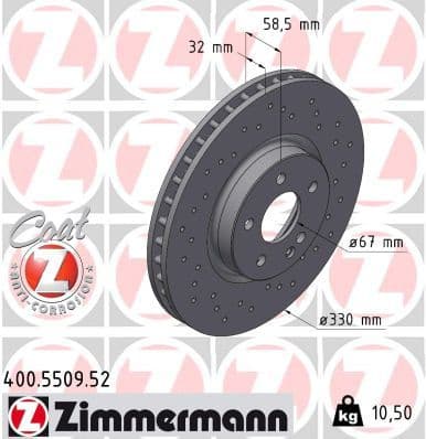 Brake Disc SPORT BRAKE DISC Z 400.5509.52