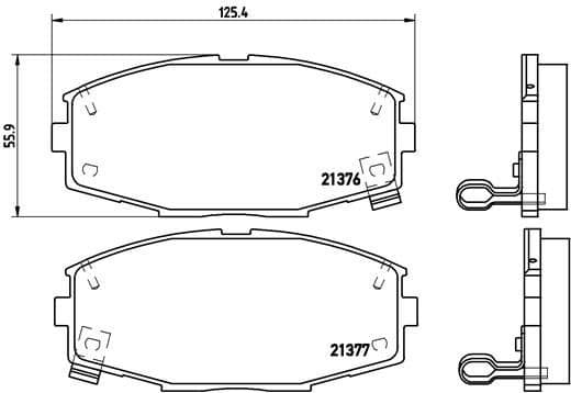 Brake Pad Set, disc brake PRIME LINE P 83 020