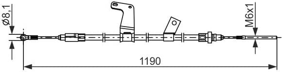 Cable Pull, parking brake 1987482834 - image 3