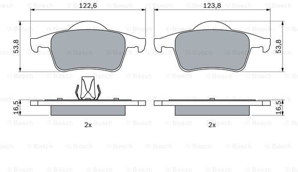 Brake Pad Set, disc brake 0986424539 - image 7