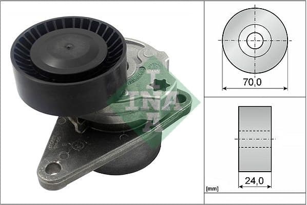 Belt Tensioner, V-ribbed belt 534010310