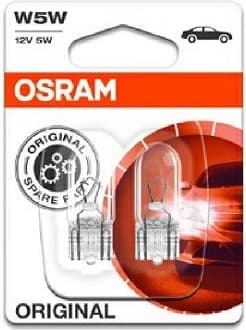 Osram Bulbs W5W 12V W2.1x9.5D - 2825-02B (OSRAM) - Autoera