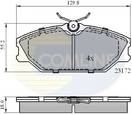 Brake pads front CBP0526