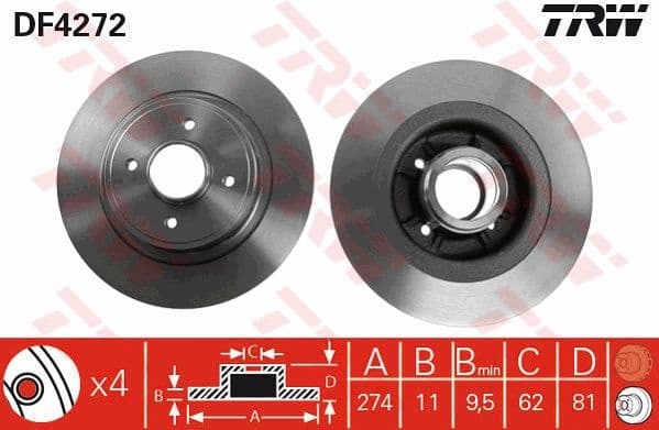 Brake Disc DF4272
