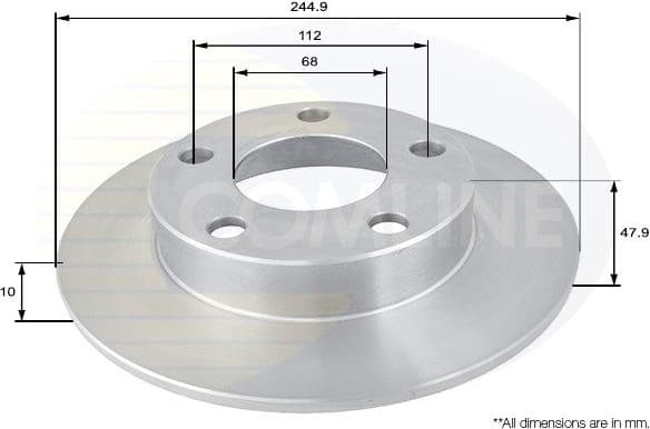 Brake discs kit rear, (2pcs) ADC1437 - image 2