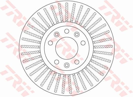 Brake discs kit front (2pcs), Top Quality DF6419