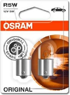 Osram Bulbs R5W 12V BA15S LF UNV1 2vnt - 5007-02B