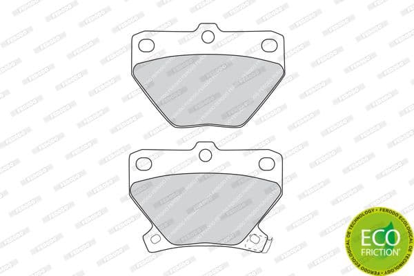 Brake pads rear, Top Quality FDB1395