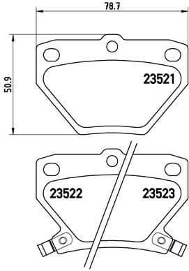 Brake Pad Set, disc brake PRIME LINE P83052