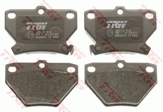 Brake Pad Set, disc brake COTEC GDB3243 - image 2
