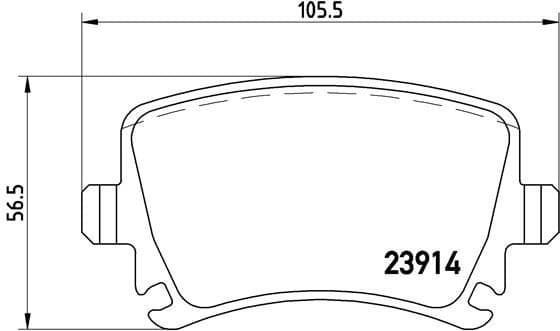 Brake Pad Set, disc brake PRIME LINE P85095